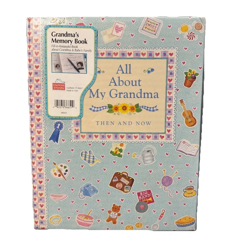 All About My Grandma Then and Now Hardcover 1996. Plastic Cover New Vintage